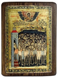 Икона 40 мучеников Севастийских